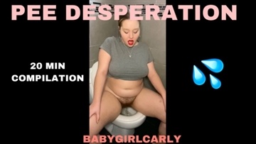 Babygirlcarly - Pee Desperation Compilation