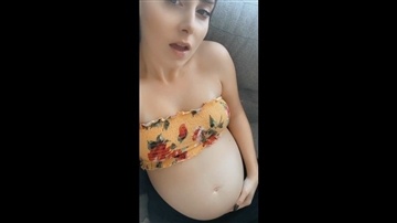 Goddess Arielle - Pregnant Snapchat Tummy Worship