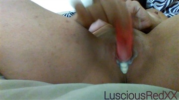 LusciousRedXX - Pink Toy and My Creamy Pussy