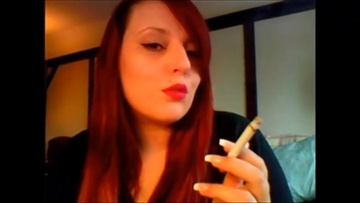 MistressLucyXX - Red Lips, Long Nails and Cigarette