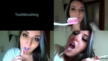 MistressLucyXX - Toothbrushing And Spitting