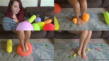 MistressLucyXX - Feet vs Balloons